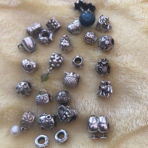 Lot of 22 Pandora/Chamilia/Trollbead & two spacers